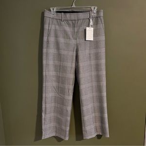 J. Crew | High-rise Peyton wide-leg pant in glen plaid Size 6